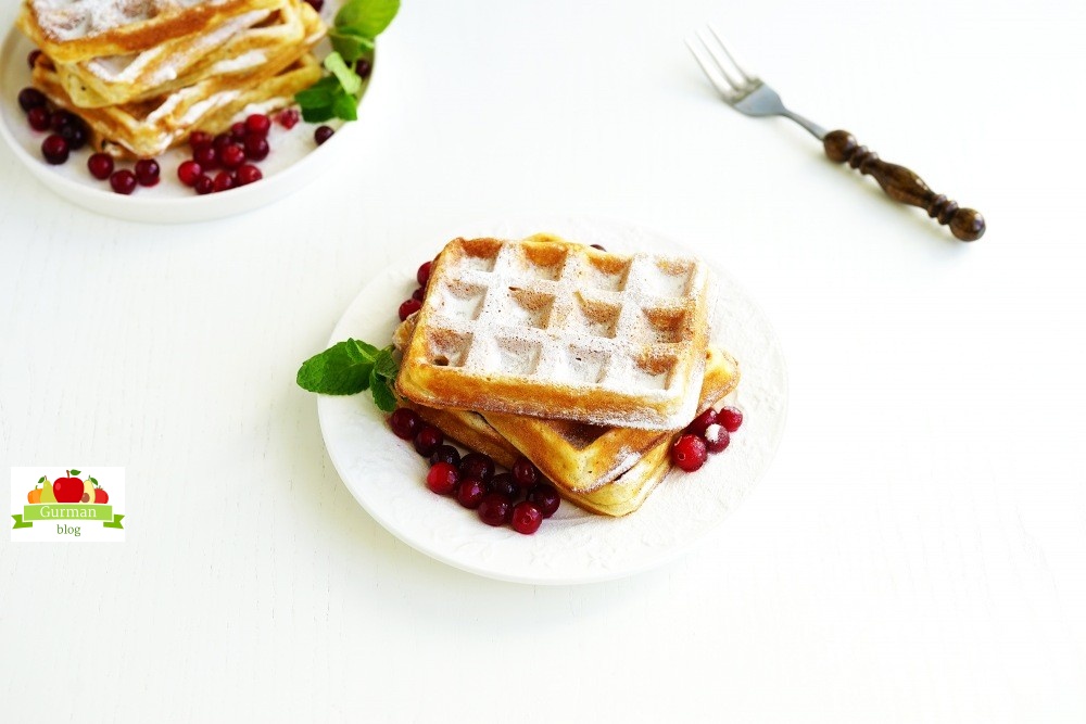 Бельгийские вафли в вафельнице: рецепт классический