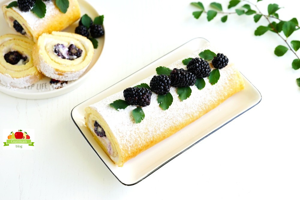 Бисквитный рулет, который не ломается при сворачивании