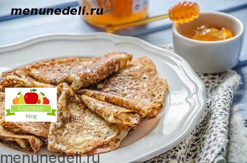 Блины на кефире