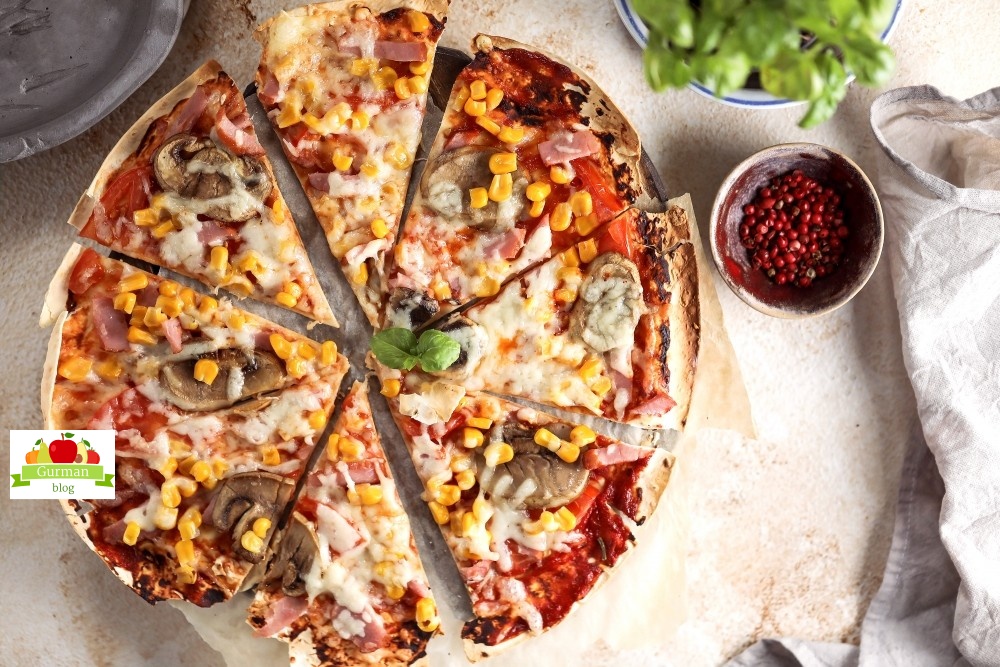 Быстрая пицца на лаваше за 15 минут