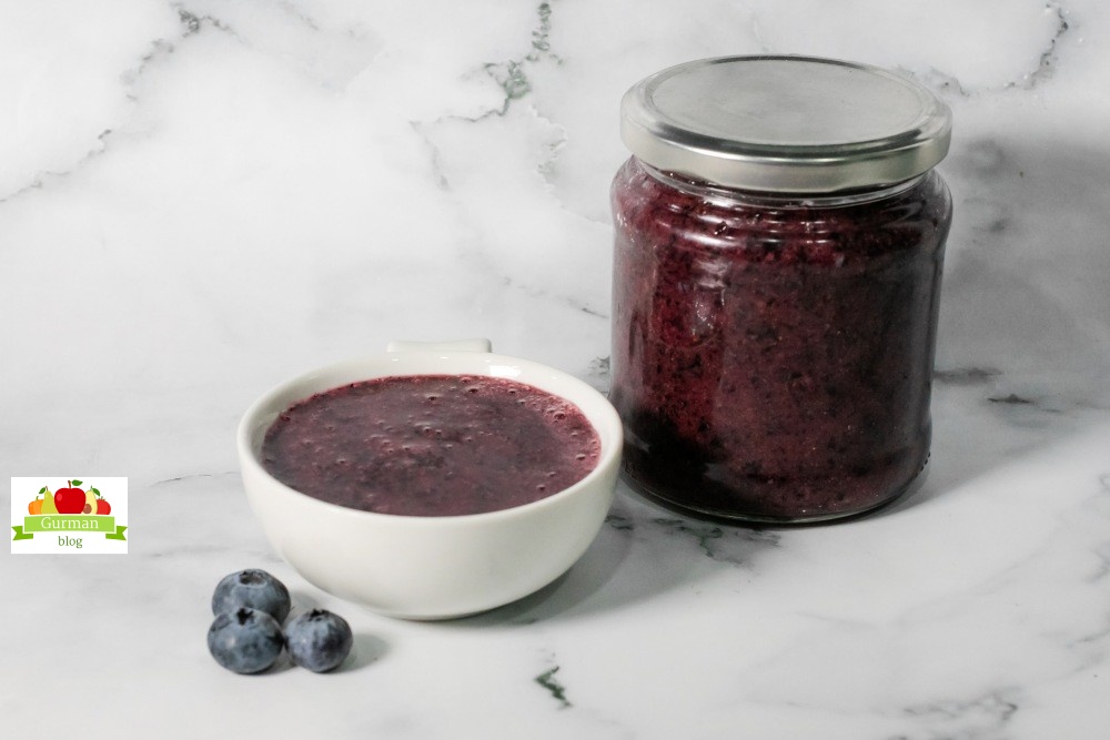 Черника с сахаром на зиму без варки