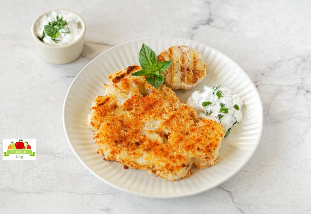 Цветная капуста на сковороде гриль с хрустящей корочкой