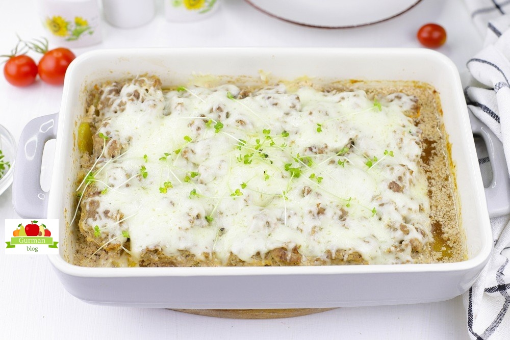 Фарш с картошкой в духовке