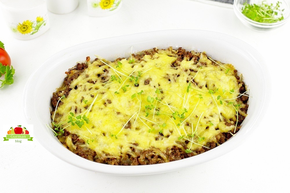 Фарш с сыром в духовке