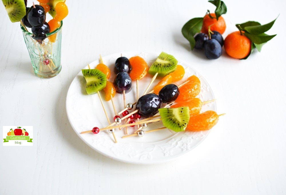 Фрукты в стекле – рецепт