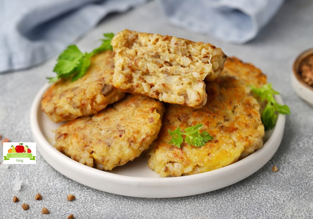 Гречневые котлеты с сыром и грибами