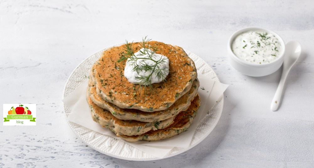 Гречневые лепёшки с творогом и зеленью