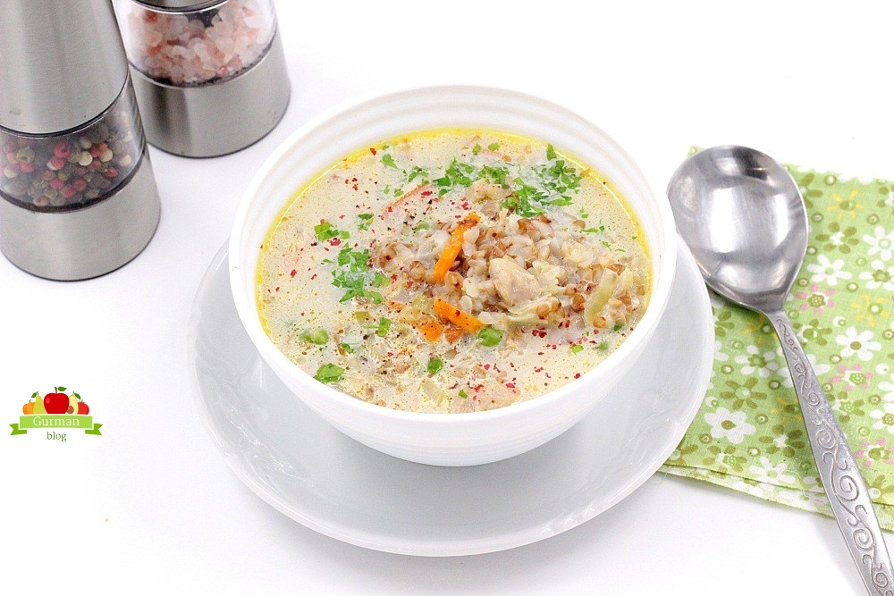 Гречневый суп с курицей