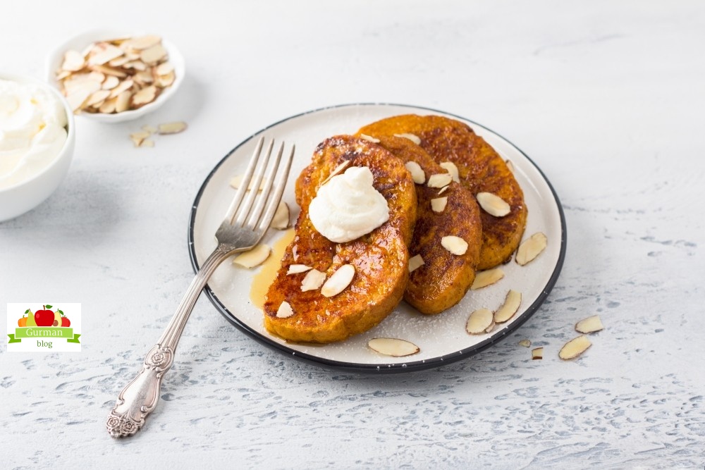 Гренки на завтрак с тыквой