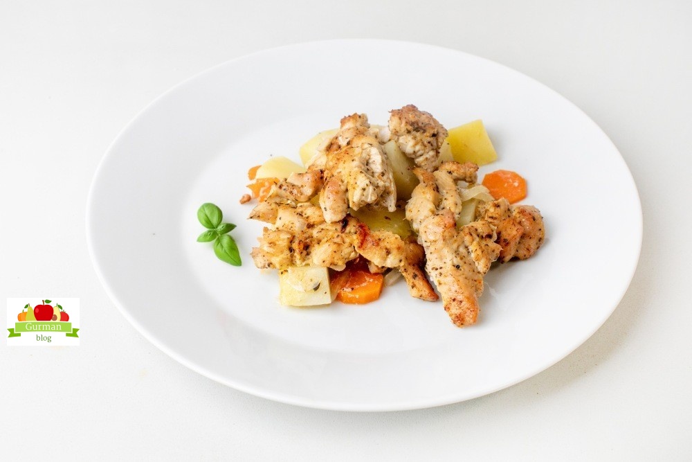 Индейка с картошкой в духовке