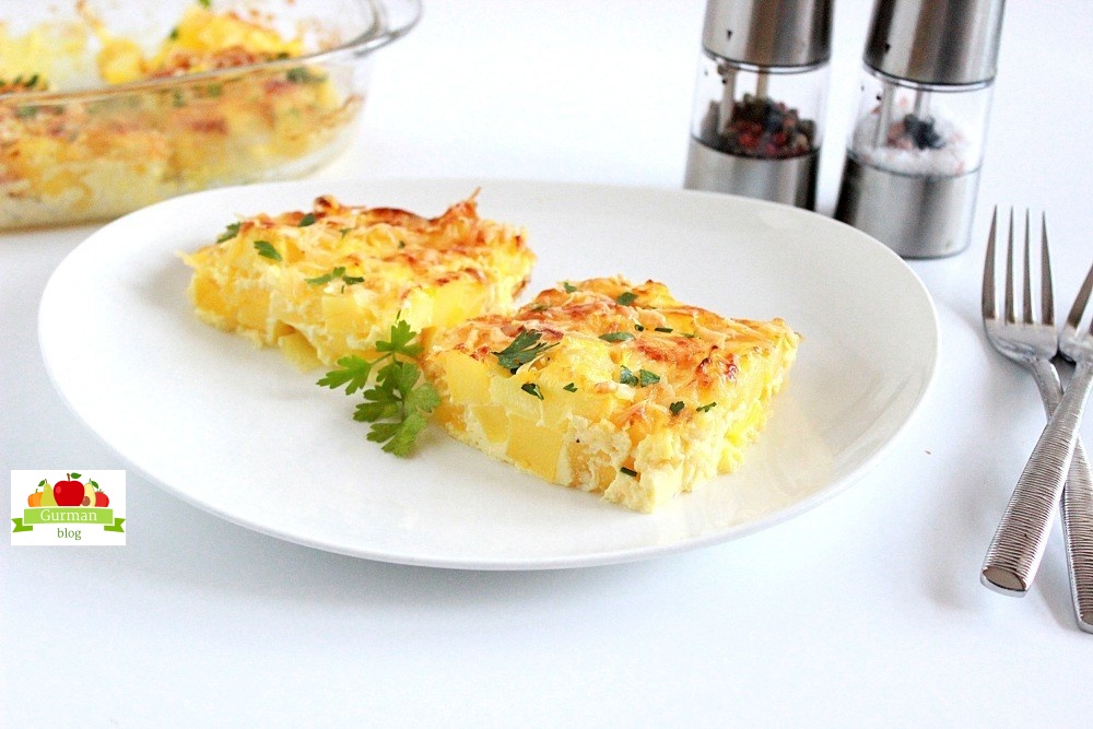 Кабачки с яйцом в духовке