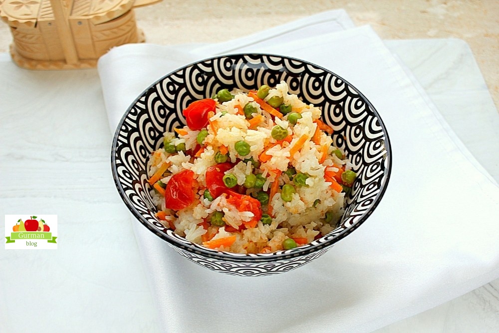 Как приготовить рис с овощами в пароварке