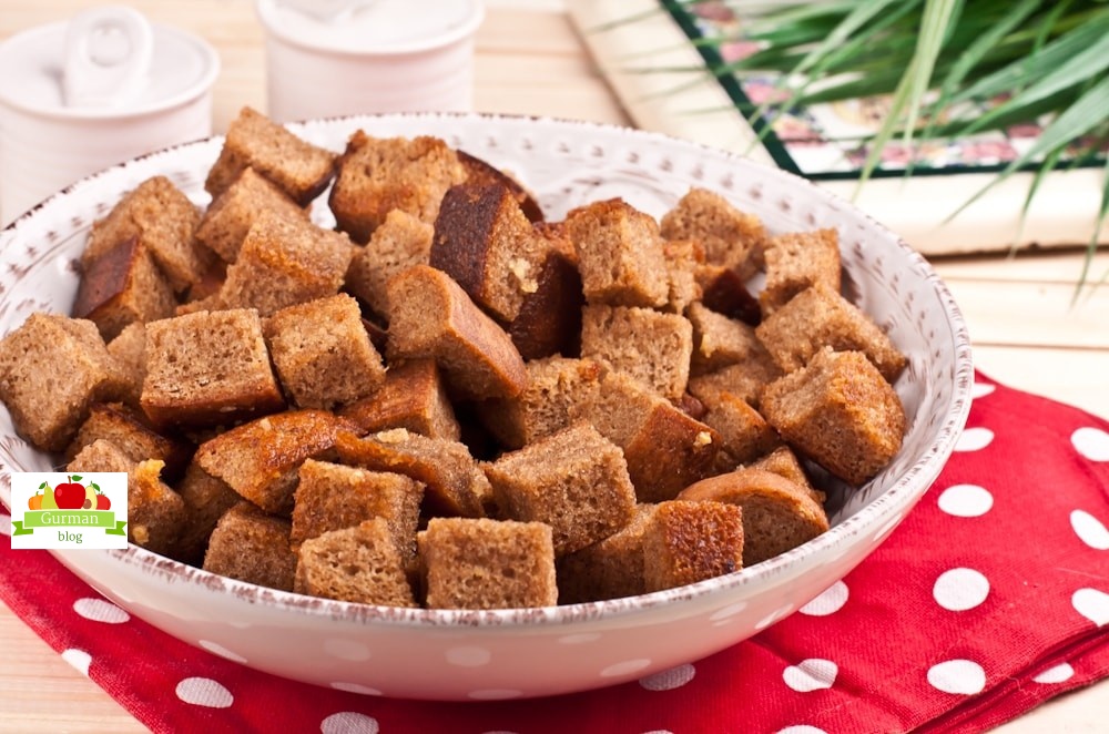 Как сделать сухарики в духовке