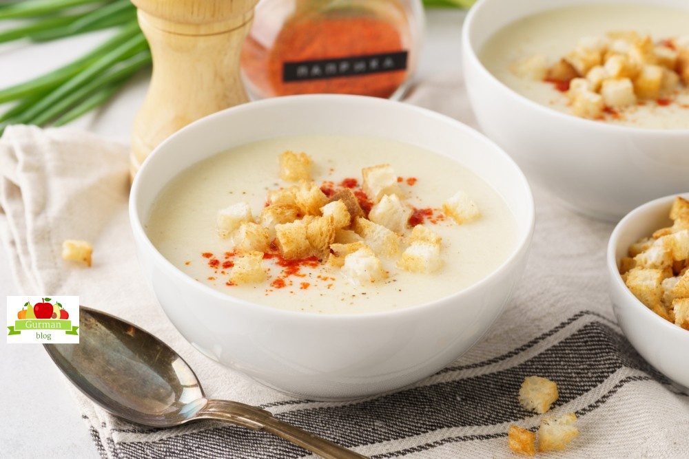 Картофельный крем-суп с сыром