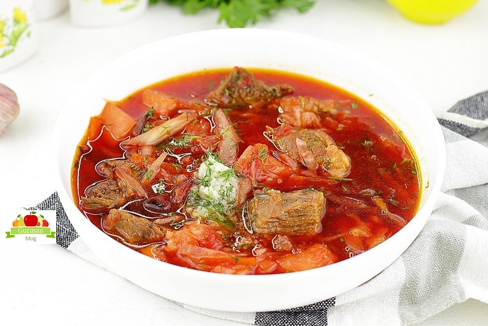 Классический борщ со свеклой и капустой: пошаговый рецепт