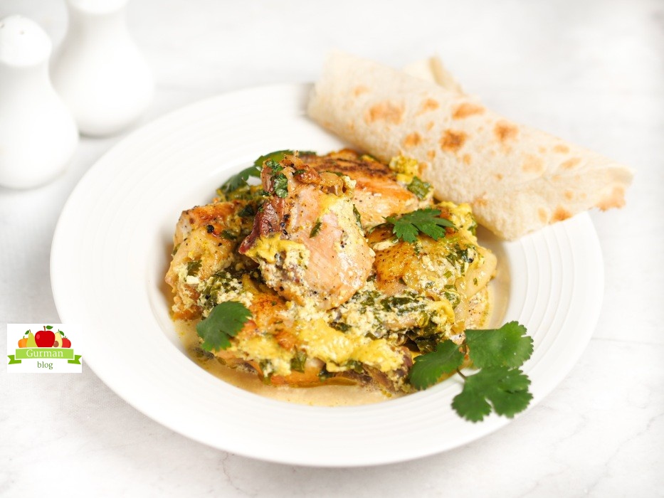 Курица по-грузински Чкмерули