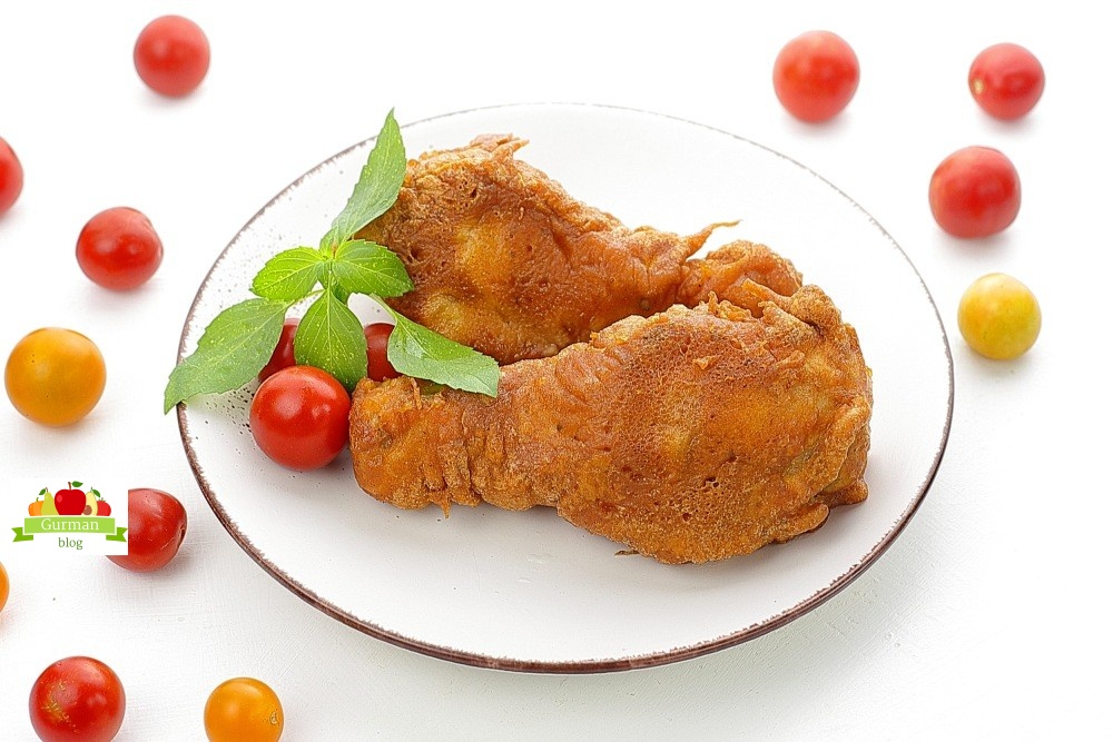 Куриные ножки в кляре на сковороде