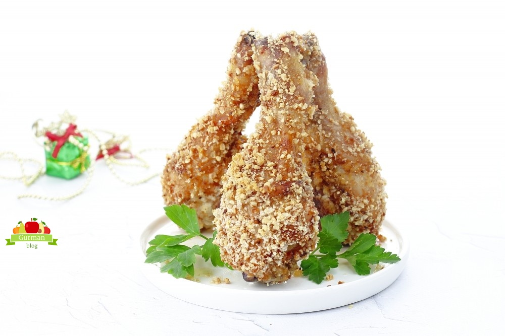 Куриные ножки в ореховой панировке