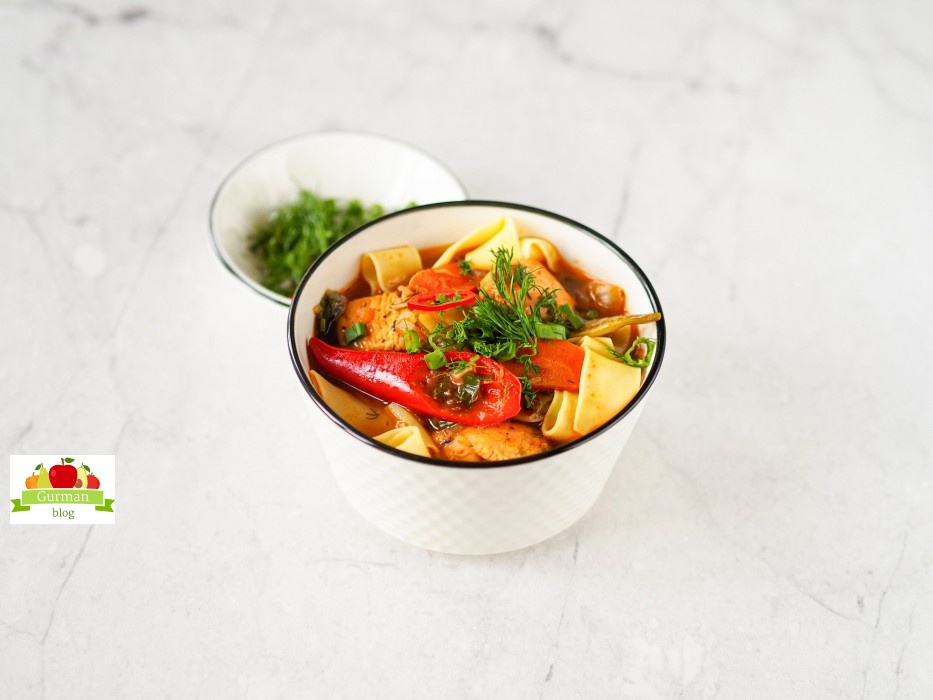 Лагман с курицей: рецепт простой