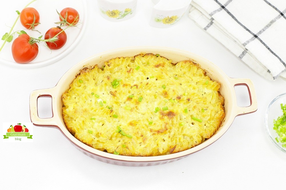 Макароны с сыром в духовке
