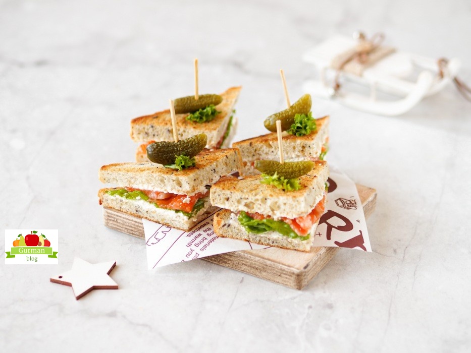 Мини-сэндвичи на Новый год