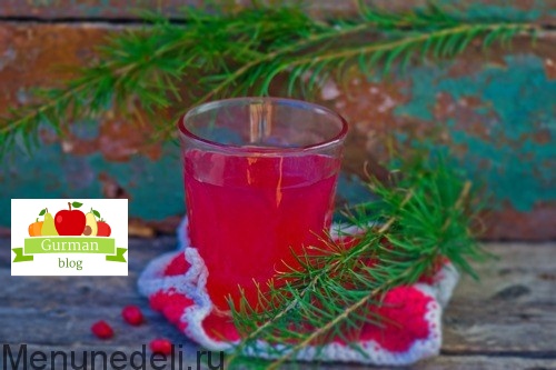 Морс из клюквы