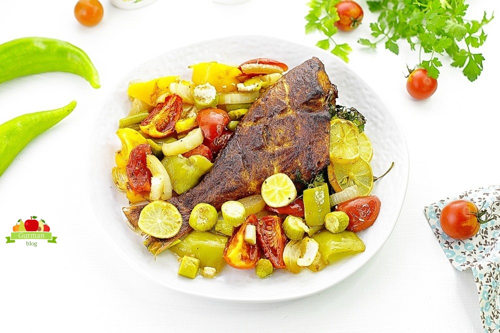 Морской окунь в духовке