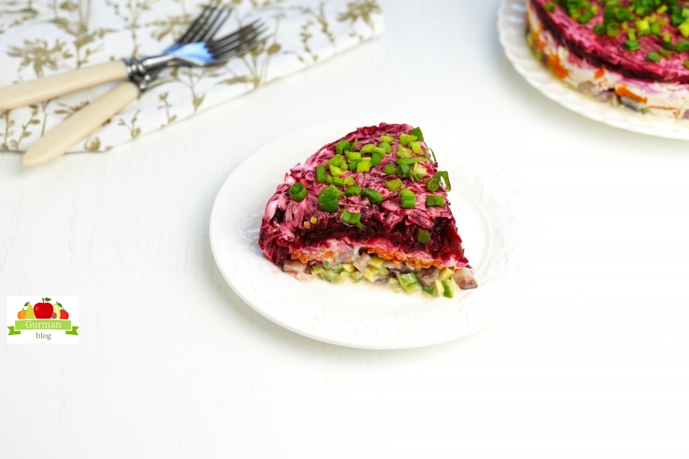 Низкокалорийная Селедка под шубой