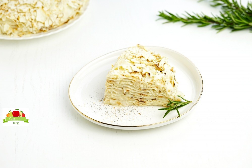 Низкокалорийный Наполеон из лаваша