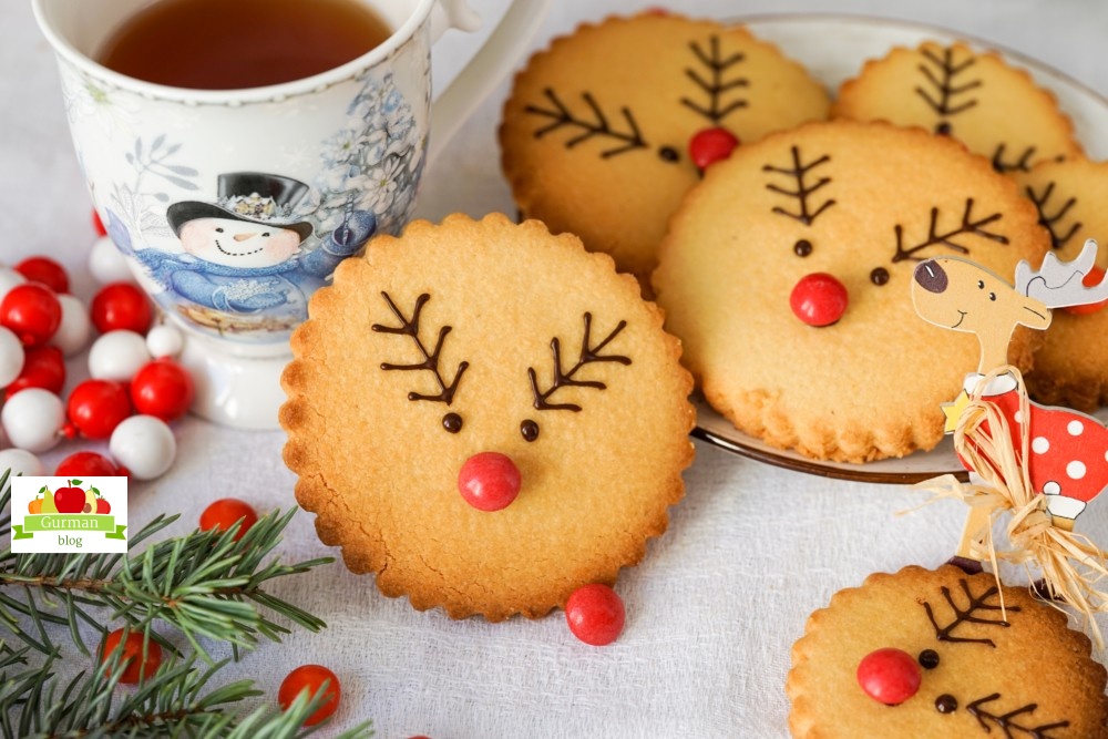 Новогоднее печенье “Рудольф”