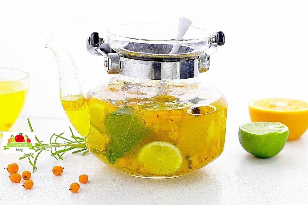 Облепиховый чай с апельсином