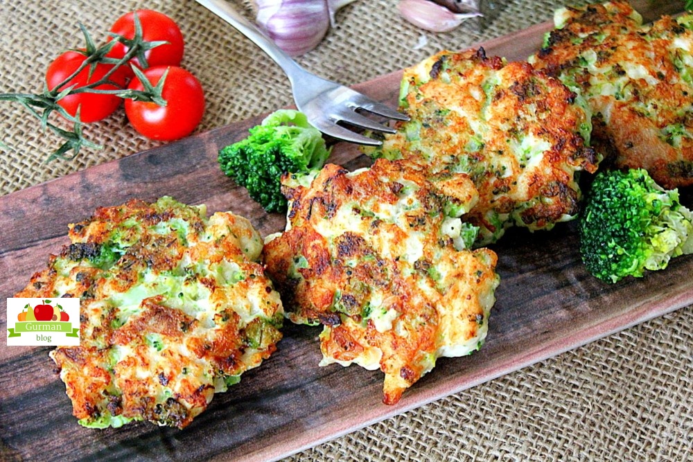 Оладьи из курицы и брокколи