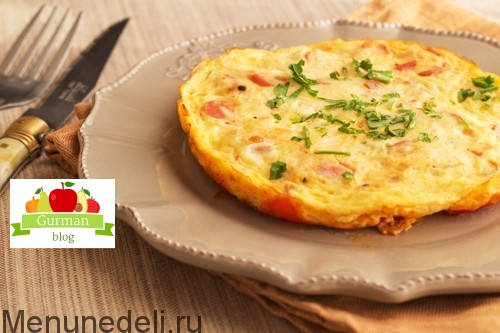 Омлет в сковородке