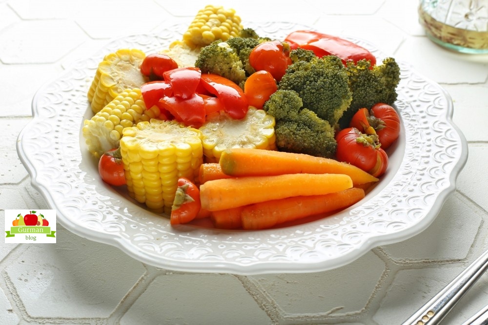 Овощи на пару в пароварке