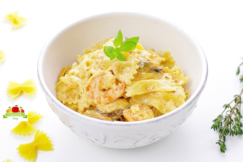 Паста с морепродуктами в сливочном соусе: рецепт классический