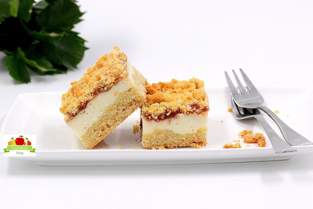 Песочный пирог с творогом