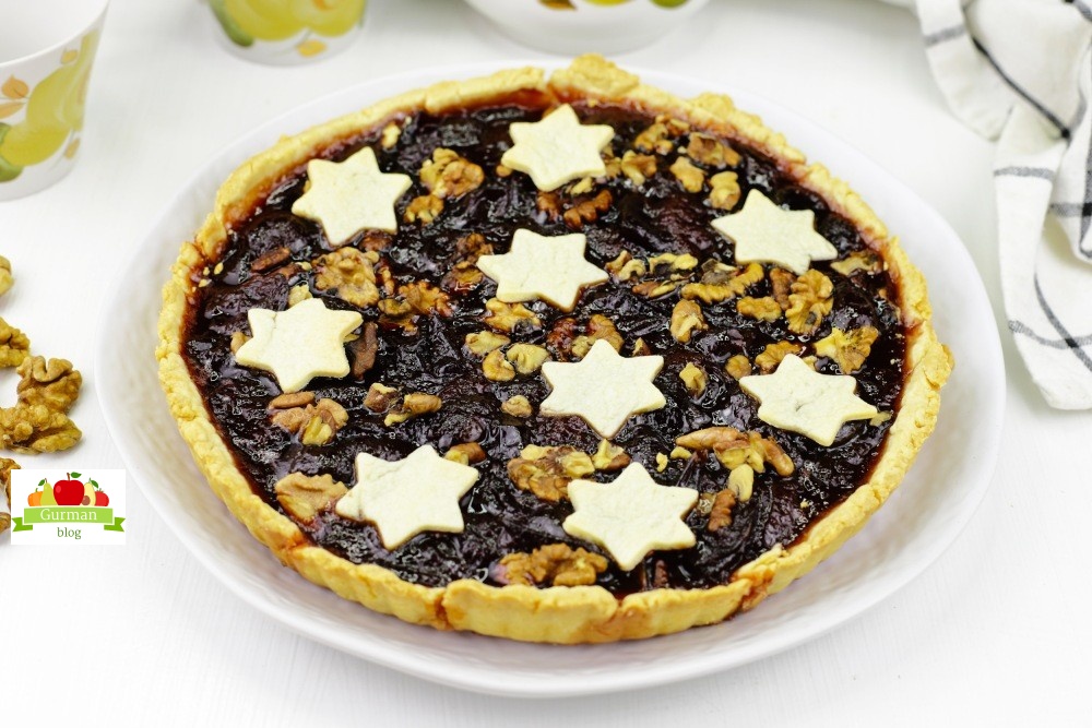 Песочный пирог с вареньем