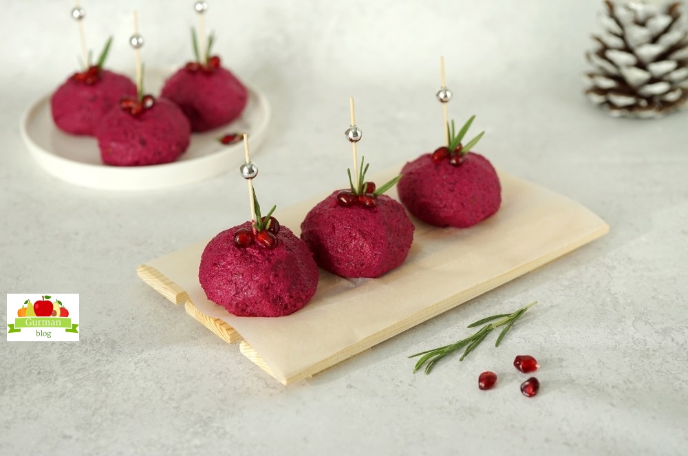 Пхали из свеклы по-грузински с орехами