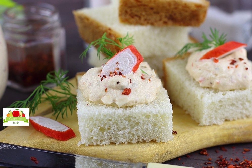 Плавленый сыр с крабовыми палочками за 15 минут