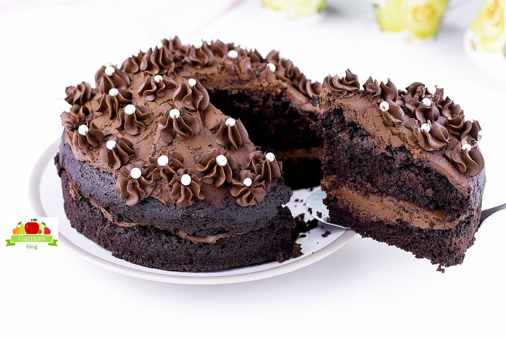 Постный шоколадный торт