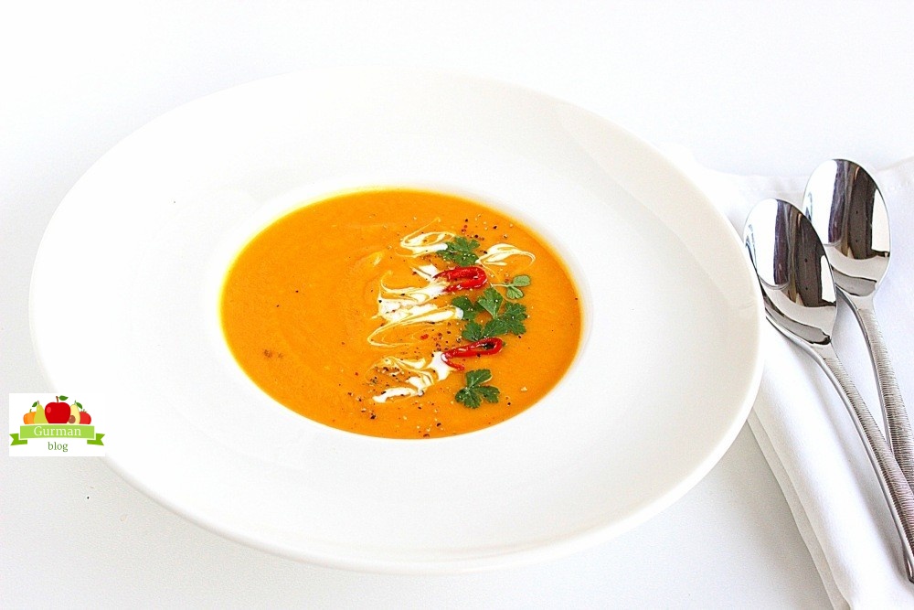 Постный суп-пюре из тыквы
