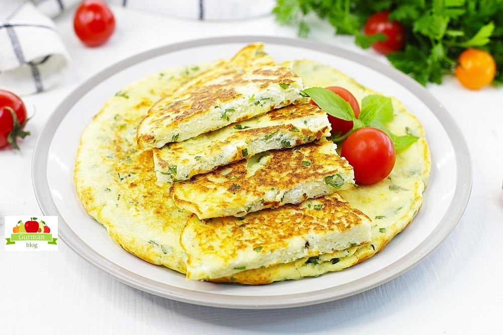 ПП хачапури с творогом на сковороде