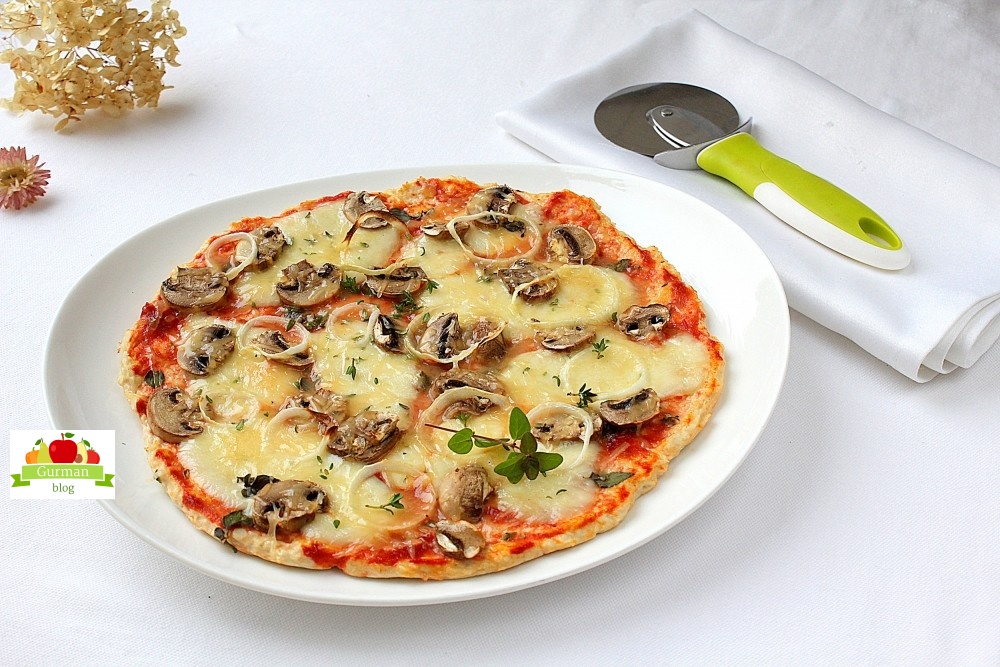 ПП низкокалорийная пицца на основе из куриной грудки