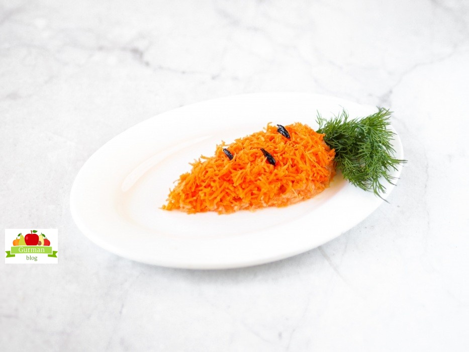 Рецепт салата для детей от 2 до 6 лет