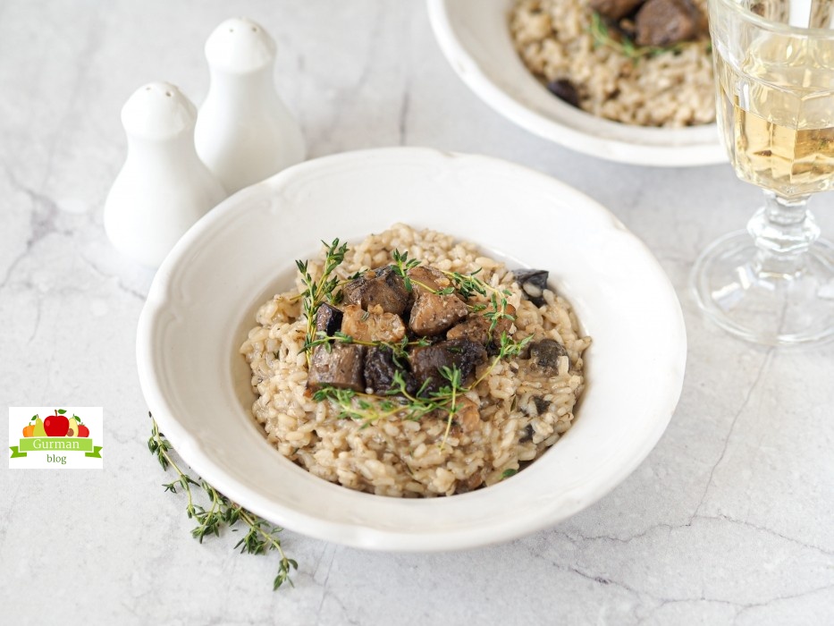 Ризотто с белыми грибами