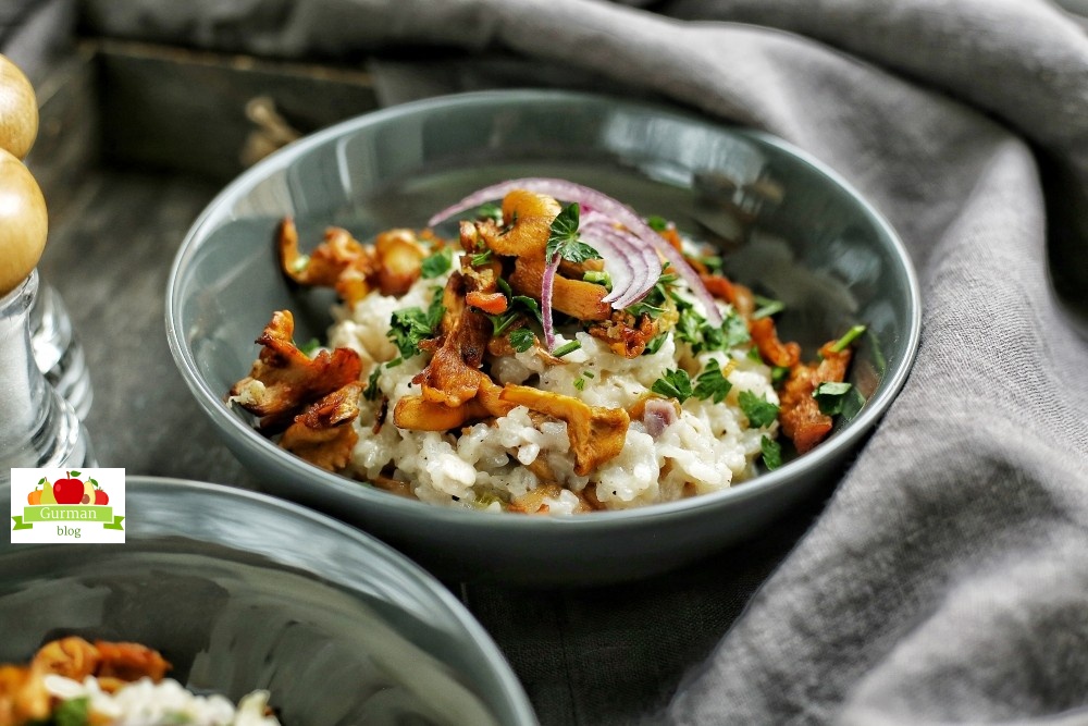 Ризотто с курицей и грибами