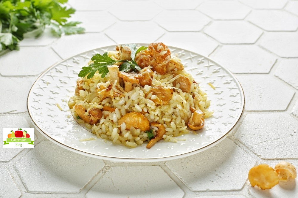 Ризотто с лисичками