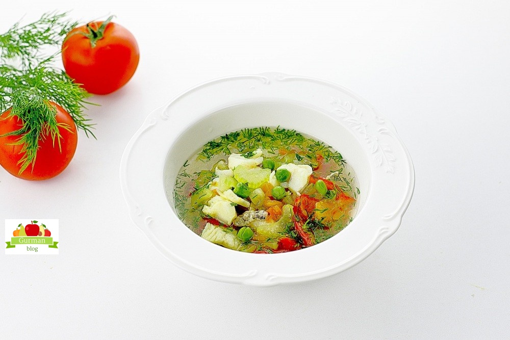 Рыбный суп из минтая