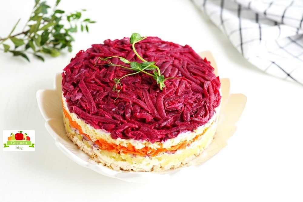 Салат «Генерал» со свеклой к 23 февраля