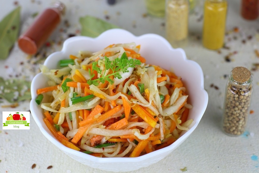 Салат из овощей по-корейски